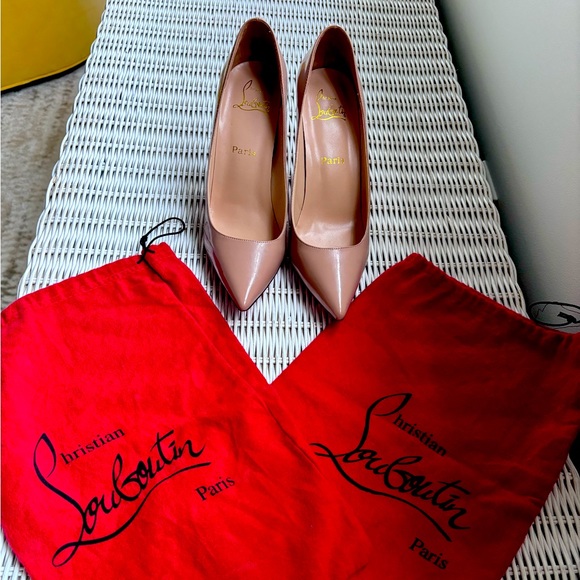 COPY - Christian Louboutin Nude Heels size 9 EU 40 - Picture 1 of 6